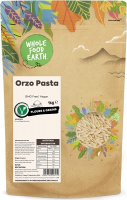 Wholefood Earth Orzo Pasta 1kg RRP 3.85 CLEARANCE XL 1.50